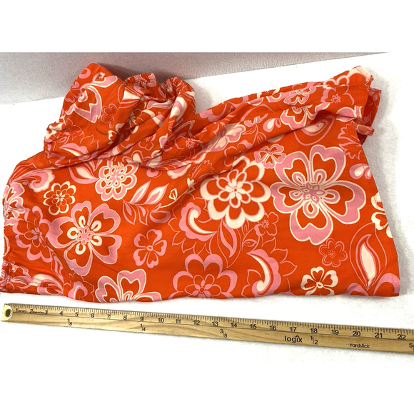 Olivaceous Shorts Outfit‎ Women Medium Orange Pink Cream  Tropical Beachcore - Picture 14 of 16